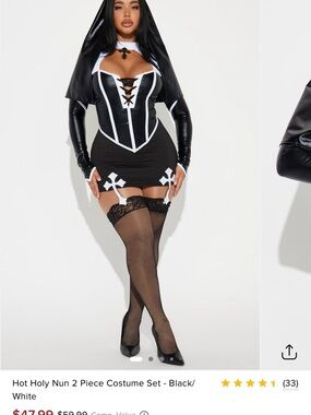 Nun Costume Dress Set